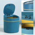 thumbnail image 3 of Bote de Basura de Mesa, Papelera con Tapa, Bote de Basura pequeño para Oficina, baño, artículos Esenciales para el hogar y la Oficina, Cocina, Oficina, Bote de Basura portátil, Azul, 3 of 7