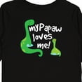 thumbnail image 4 of Inktastic My Papaw Grandpa Loves Me Dinosaur Boys Long Sleeve Toddler T-Shirt, 4 of 5