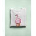 thumbnail image 3 of Flamingo Ice Cream Sweatshirt Women -Image by Shutterstock, Female 5X-Large, 3 of 4