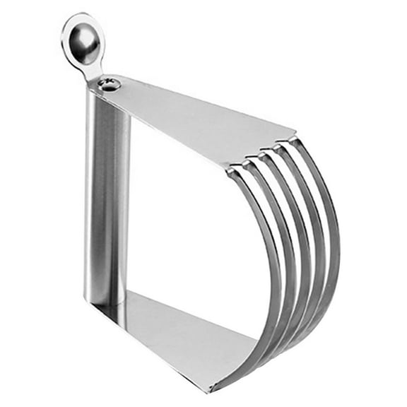 TABLZONE Plated Silver Stainless Steel Bench Scraper for Baking and Dough Mixing