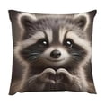 thumbnail image 2 of Funda de cojín con diseño de mascota | Funda de cojín decorativa cuadrada de poliéster | Funda de cojín para sofá de 45 x 45 cm con cremallera | Estampado animal multicolor para dormitorio y salón, 2 of 6