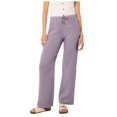 thumbnail image 2 of Womens Pajama Pants Pj Pants Solid Color Waist Pocket Home Casual Wide Leg Straight Pajama Bottoms Sleep Pants Purple 2XL, 2 of 7