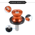 thumbnail image 3 of Unique Bargains 1 Pair Swingarm Spools, CNC Swing Arm Spools Slider Stand Universal for Motorcycle Durable Aluminum Alloy Orange 8mm, 3 of 7