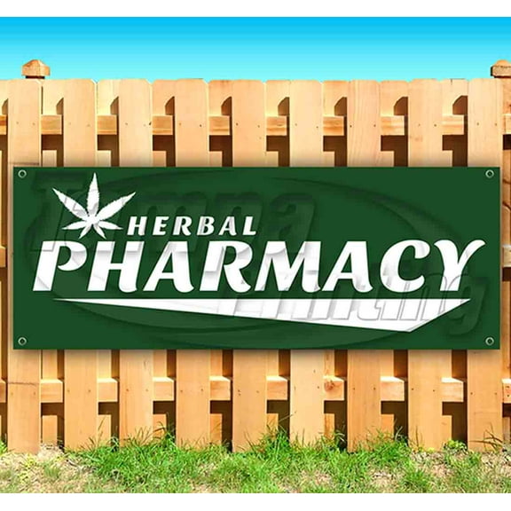 Herbal Pharmacy 13 oz Vinyl Banner With Metal Grommets