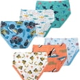 thumbnail image 3 of Boys Shark Underwear Little Kids Briefs Children Cotton Breathable Excavator Panties Toddler Comfort Undies (Pack of 6) Size 10, 3 of 6