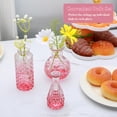 thumbnail image 4 of Set de jarrones Glass Bud Brajttt Vintage Pink (18 unidades), 4 of 8