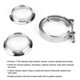 thumbnail image 3 of 2.5in VBand Flange Clamp Kit T304 Stainless Steel Accessory for Turbo Exhaust Downpipes, 3 of 5