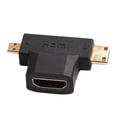 thumbnail image 1 of HDMI Female to Mini Micro HDMI Male Adapter Modular Stress Relief, 1080P Resolution for Tablet and Camera Video Streaming, 1 of 4