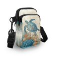 thumbnail image 3 of HELLHERO 4.33"x1.97"x7.09" Crossbody Bags Polyester for Women, Sea Turtle and Marine Life, 3 of 7