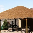 thumbnail image 5 of 40"x20" Mexican Tiki Thatch Roof Roll - Authentic Style Artificial Palm Frond Skirting for Tiki Bars, Blinds, Fences & Party Decorations (Yellow Palapa Straw), 5 of 8