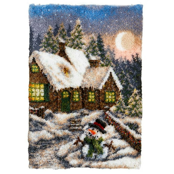 Country Snowman | Rug Making Latch Hooking