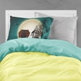 thumbnail image 2 of Halloween Scary Wire Haired Dachshund Chocolate Fabric Standard Pillowcase, 2 of 2