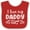 Red and White, variant on Inktastic I Love My Daddy with Hearts Boys or Girls Baby Bib