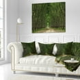 thumbnail image 3 of Designart Pathway in Thick Green Forest - Landscape Photography Throw Pillow - 16x16, 3 of 5