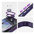 thumbnail image 3 of Compatible for iPhone 16e Phone Case with Stand, Rotatable Ring Holder Kickstand Rugged Shockproof Protective Cover Case with Camera Lens Protector for iPhone 16e, Darkpurple, 3 of 10