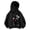 00-Black#1355, variant on Kiijoy Girls Oversized Hoodie Cute Cat Graphic Pullover Sweatshirt, Black, Sizes 4-5T