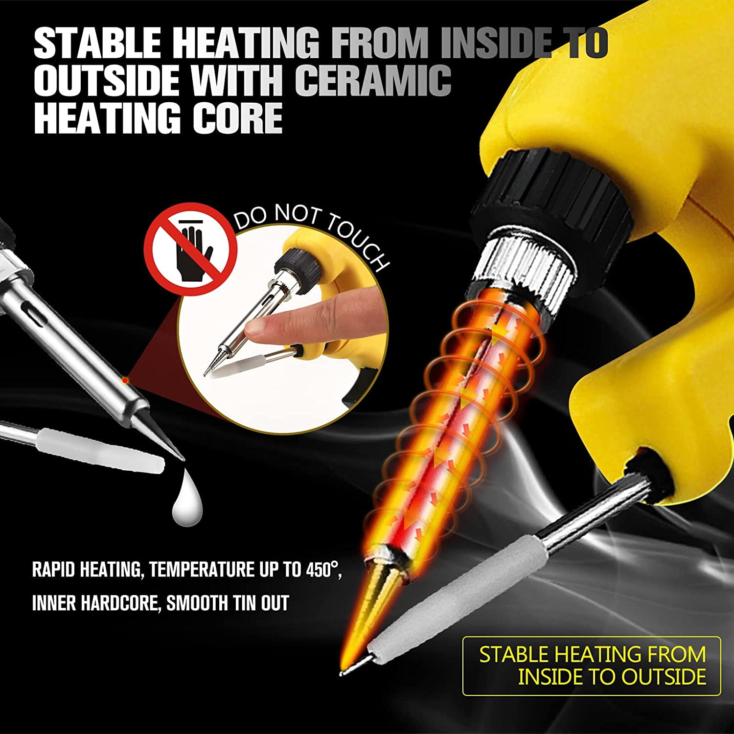 Ecarke Cordless Soldering Iron Gun Electric for Dewalt Soldering Iron Welding Assembly (Tool Only)