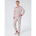 thumbnail image 6 of Elippeo Christmas Family Pajamas Matching Set Santa Claus Print Long Sleeve Tops and Pants Sleepwear, 6 of 10