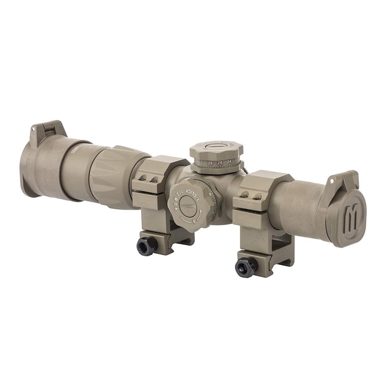 Monstrum Tactical Rubberized Flip-Up Rifle Scope Lens Covers