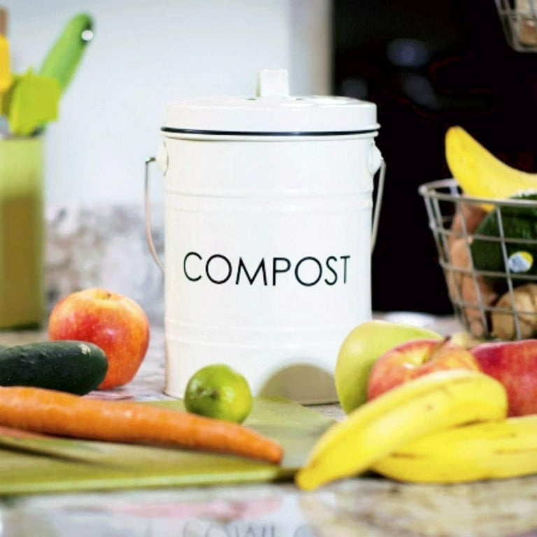 ZEFIRO Countertop Compost Bin (0.8 Gallon) - What's Good