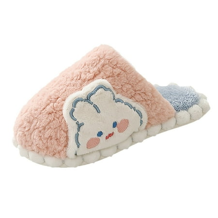 

fvwitlyh Slippers for Women Slippers Arch Support Women Plush Warmth Bear Slippers For Women And Men Winter Warm House Women Thong Slippers Size 11