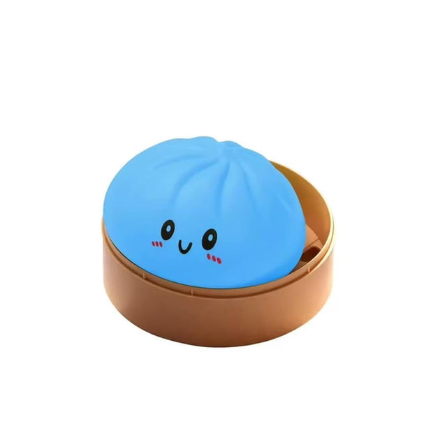 Pelota antiestrés GQTZHP, dumpling suave azul