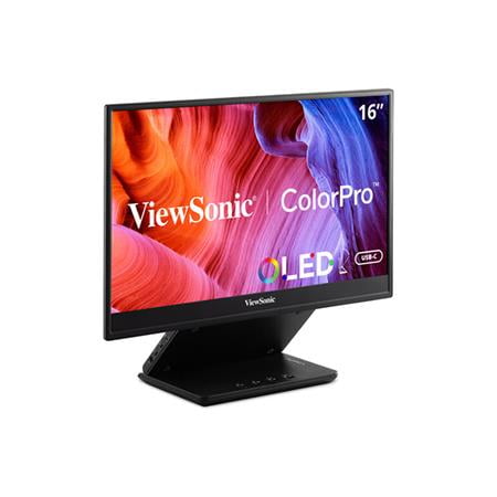 ViewSonic - ColorPro VP16-OLED 15.6" OLED Monitor (USB-C, and mini-HDMI) - Black