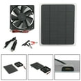 thumbnail image 2 of TFixol 20W Solar Energy Cell Plate Fan Minitype Ventilator Used For Dog Chicken House Greenhouse RV, 2 of 6