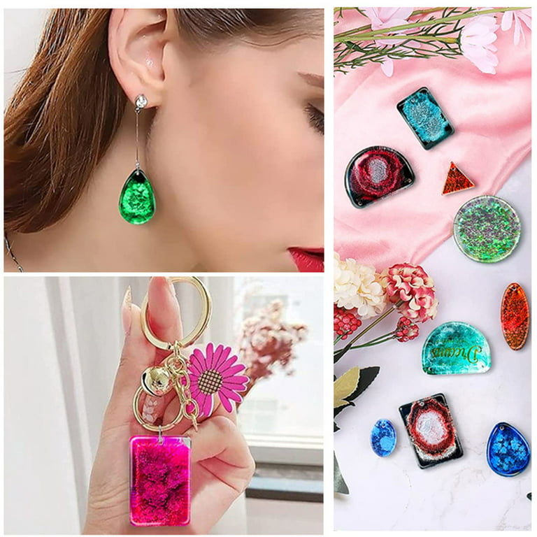 Resin Jewelry Mold DIY Gem Cabochon Pendant Earring Necklace Jewelry Making  Silicone Molds - AliExpress