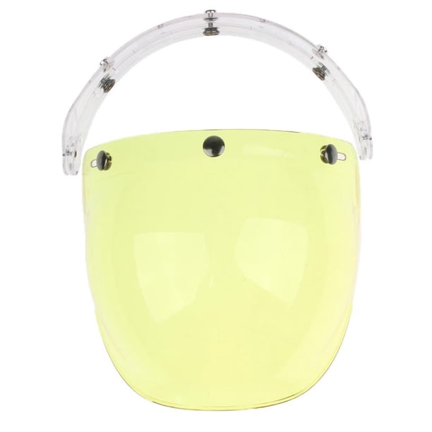 Riwesomey Visera de protección contra el viento con burbujas de 3 broches para cascos de motocicleta Bonanza Biltwell 6 Accesorios para motos