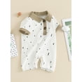 thumbnail image 3 of Bagilaanoe Newborn Baby Boy Summer One-pieces Print Short Sleeve Jumpsuit 3M 6M 12M 18M 24M Infant Romper Casual Clothing, 3 of 7