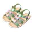 thumbnail image 2 of AUNVITO Kids Shoes Fashion Sequined Princess Shoes For Girls Soft Soled Beach Shoes Children's Sandals, 2 of 4