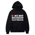 thumbnail image 1 of DPTALR Valentine's Day Couple Print Hooded Fleece Pocket Sweater Coat, 1 of 2