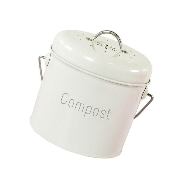 3L Garden Compost Bin Countertop Compost Bucket Indoor with Lid Compost