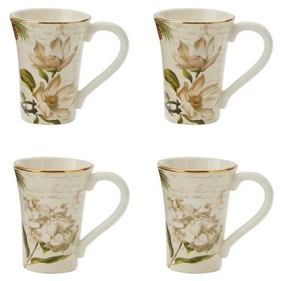 Park Designs Wintertime Mug Set - White