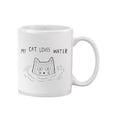 thumbnail image 2 of My Cat Loves Water! Mug  -Image by Shutterstock,, 2 of 4
