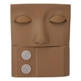 thumbnail image 2 of Lash Mannequin Lash Mannequin Head Replaceable Eyelid Eyelash Extension Practice Makeup Training PVC Coffee, 2 of 8