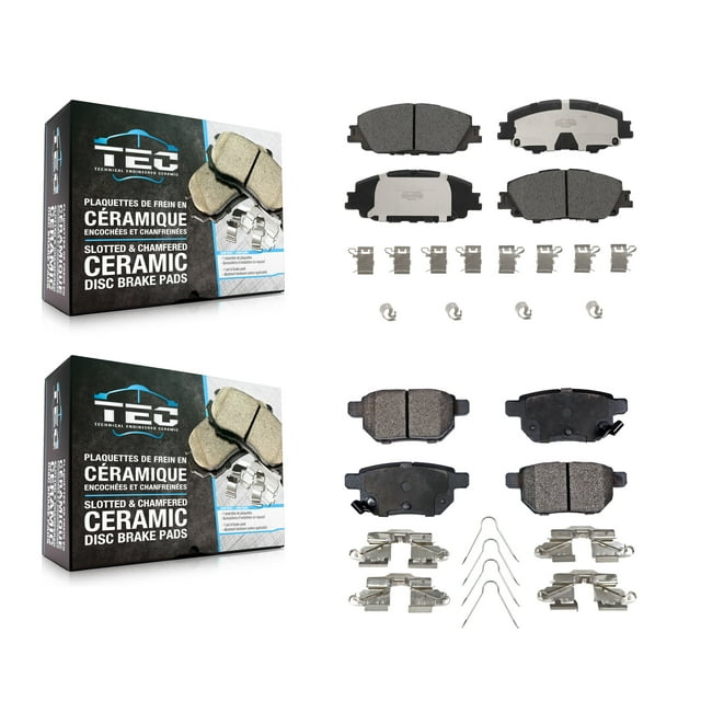 TEC Front Rear Ceramic Brake Pads Kit for Car Toyota Corolla Prius Prime KTC-100706