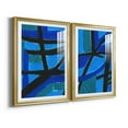 thumbnail image 2 of Wexford Home Involved Blues I Premium Framed Print, 18.5" x 24.5" - Ready to Hang, Gold (Set of 2), 2 of 9