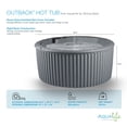 thumbnail image 5 of Aqualife by Strong Spas Outback 6 Person Plug & Play Round Hot Tub Spa, Gray Granite, 5 of 15
