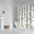 thumbnail image 2 of Floral and Bee Shower Curtain Waterproof Bathroom Decor Artistic Print, 2 of 5