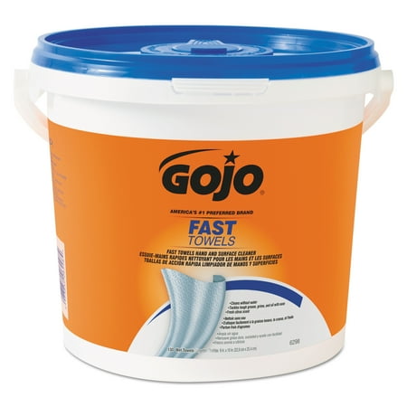 Gojo Fast Wipes Hand Cleaning Towels, 130 sheets, 4 Buckets