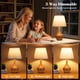 thumbnail image 2 of Lámparas de Mesa Táctiles Seealle para Velador, Lámparas Pequeñas Regulables de 3 Niveles para Dormitorio, Lámparas de Madera para Sala, Cuarto Infantil y Mesa Auxiliar (Bombilla LED Incluida), 2 of 8