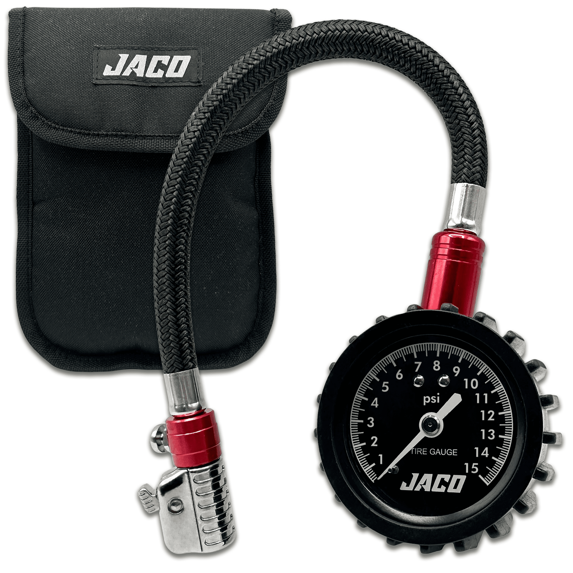 JACO ElitePro-X Tire Pressure Gauge with Lightning Chuck
