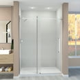 thumbnail image 3 of Transolid Tpbt608010c-S 80" High X 59" Wide Bypass Frameless Shower Door - Bronze, 3 of 7