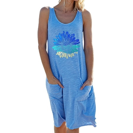 

Frontwalk Nightgown Sleepwear for Women Sleeveless Pajama Dress Sleepwear Crew Neck Nightdress Homewear Loungewear Sleep Dresses