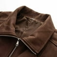 thumbnail image 6 of Women's Jackets Women's Outerwear Women's Autumn And Winter Loose Collar Suede Casual Jacket Jacket, 6 of 10