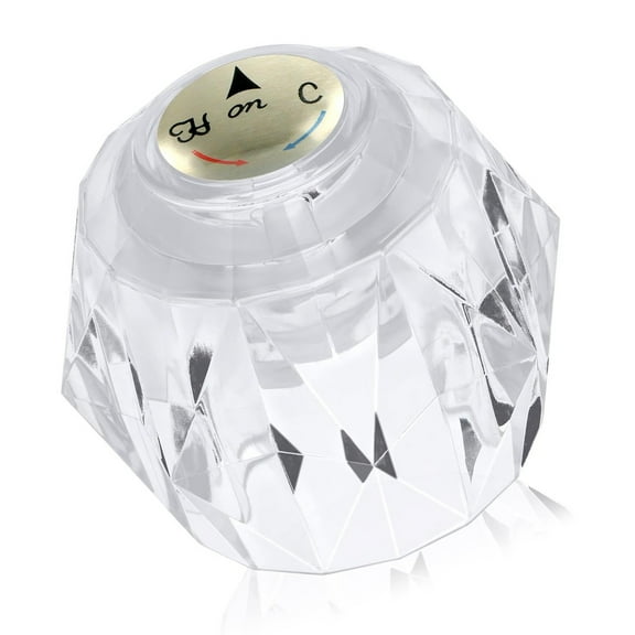 Universals Clear Bathtub Faucet Handle Replacement Acrylic Shower Knob Installation For Hot Cold Water RP2391 Compatible