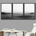 thumbnail image 3 of IDEA4WALL Framed Wall Art Print Set Minimalist Watercolro Black Sand Landscape Abstract Shapes Illustrations Modern Decorative Boho for Living Room, Bedroom, Office - 24"x36"x3 Black, 3 of 5