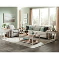 thumbnail image 4 of Alaterre Savannah 45"w Coffee Table, Ivory with Natural Wood Top, 4 of 4
